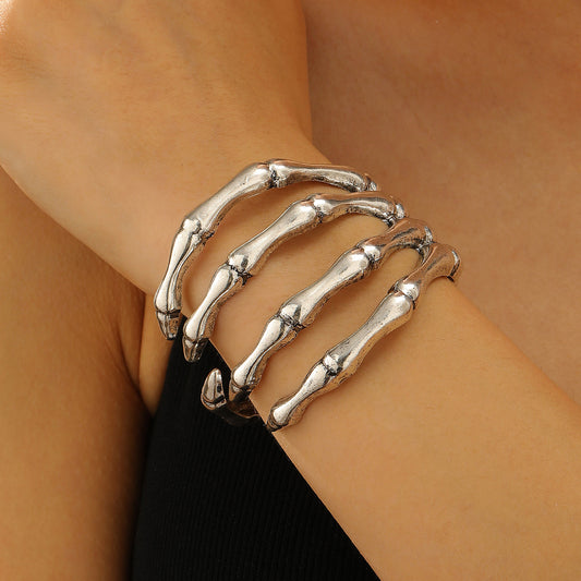 women's skull paw bracelet|etherealforher.com/
