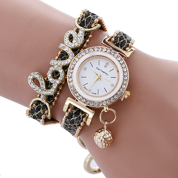 womens crystal love bracelet watch|etherealforher.com/