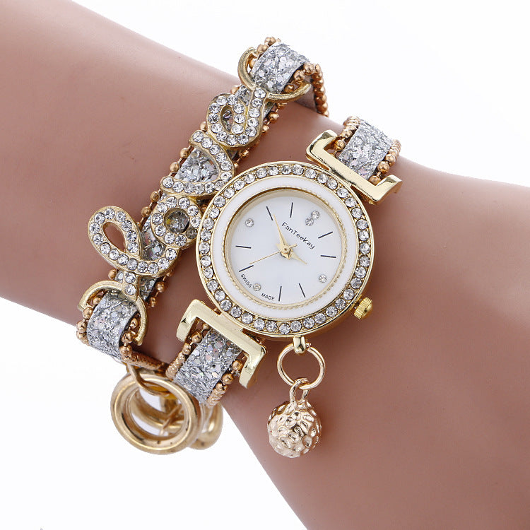 womens crystal love bracelet watch|etherealforher.com/