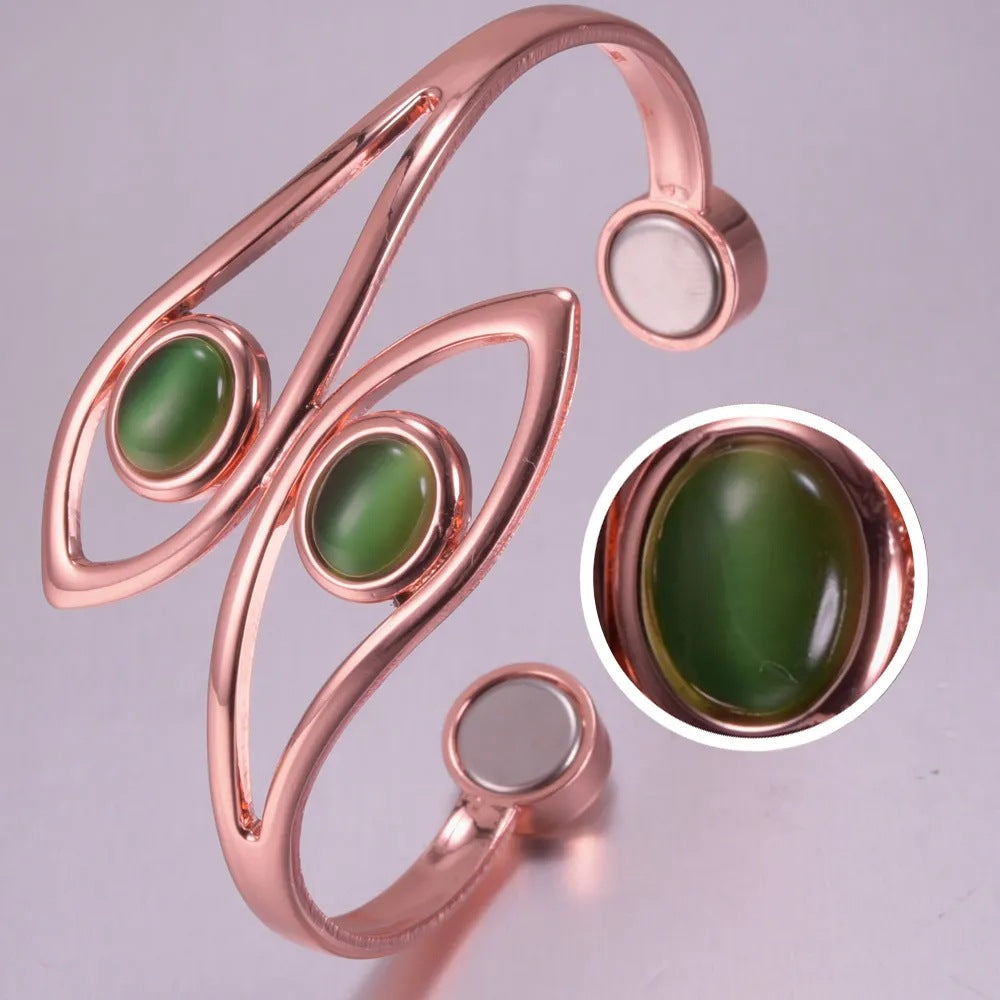 green opal magnetic bracelet|etherealforher.com/