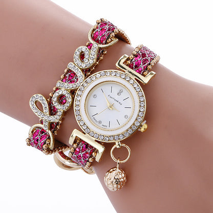 womens crystal love bracelet watch|etherealforher.com/
