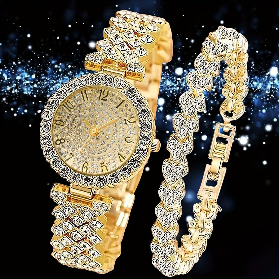 womens diamond watch and bracelet set|etherealforher.com/