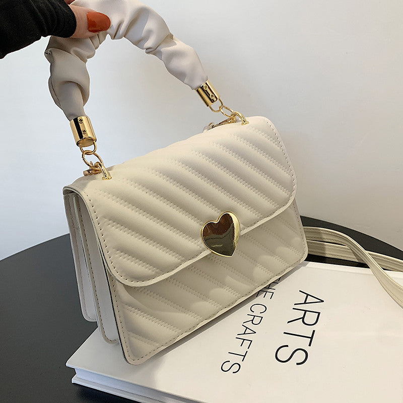 Love Metal Chain Shoulder Bag|etherealforher.com/
