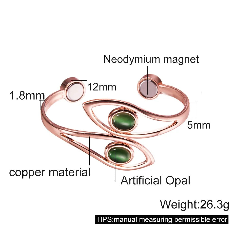 green opal magnetic bracelet|etherealforher.com/