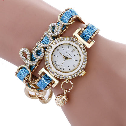womens crystal love bracelet watch|etherealforher.com/