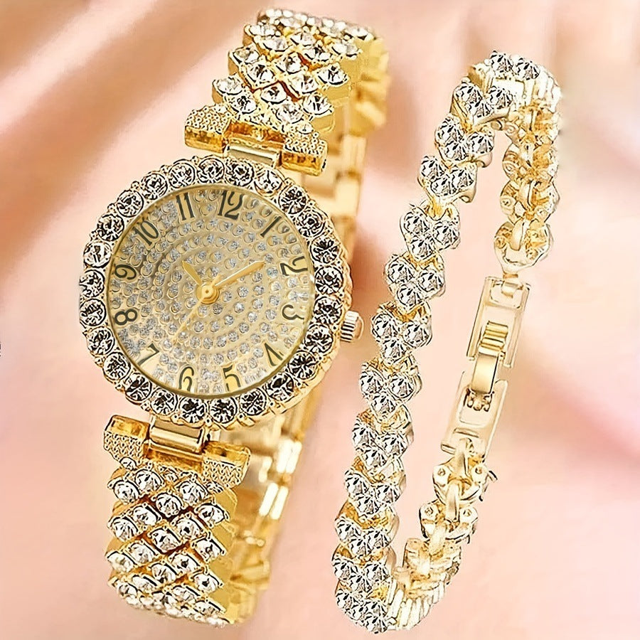 womens diamond watch and bracelet set|etherealforher.com/