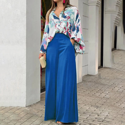printed wide leg pants|etherealforher.com/