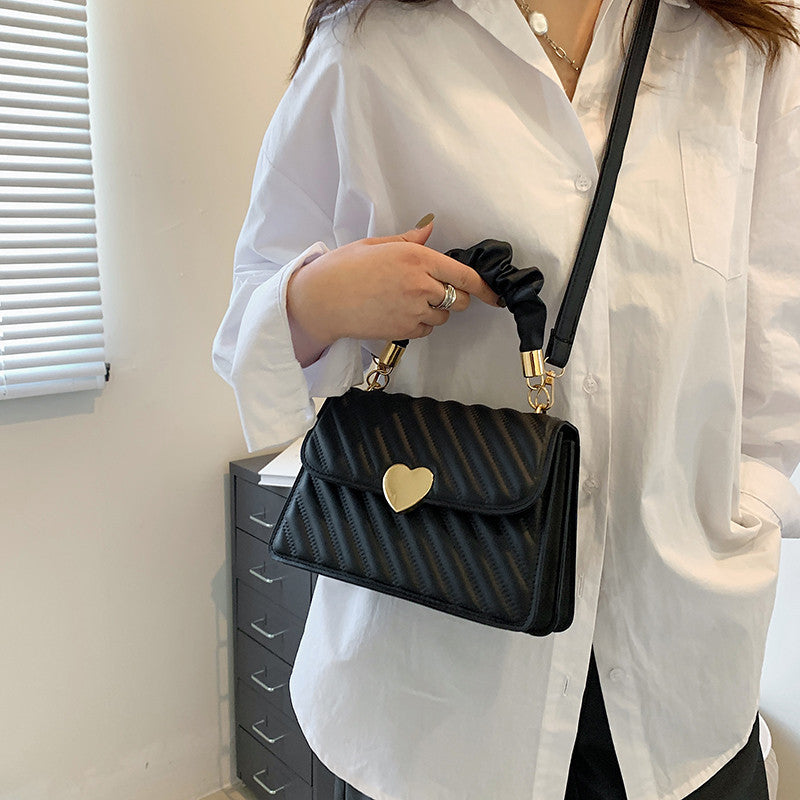 Love Metal Chain Shoulder Bag|etherealforher.com/